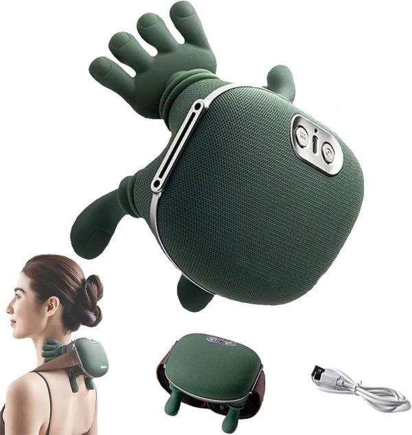 MassagegeräT, 4D NackenmassagegeräT, Heizendes Nacken, USB SchultermassagegeräT, 3 Massageeinstellungen & 2 Heizstufen, FüR Zuhause, BüRo, Reisen, Entspannen Sie Muskeln, Lindern MüDigkeit